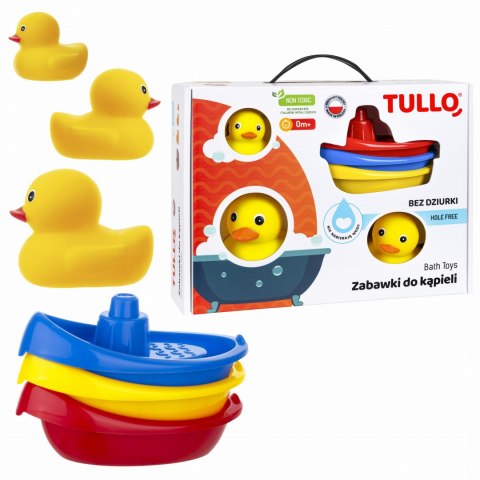 Zabawki do kąpieli 6szt. bez dziurki higieniczne