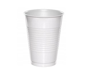 Kubki PP białe 200ml 100szt. wielokrotnego użytku 03-13