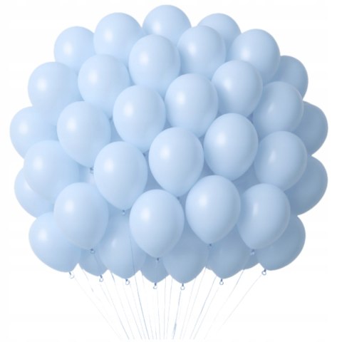 Balony gumowe niebieskie 15 x 20 cm - 100szt.