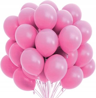 Balony gumowe różowe 15 x 20 cm - 100szt.