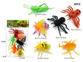 Insekty robale 6szt. 30 x 21,5 x 6 cm BZ7119
