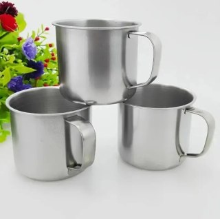 Kubek stalowy 12cm z uchem 1,15l XJ4971
