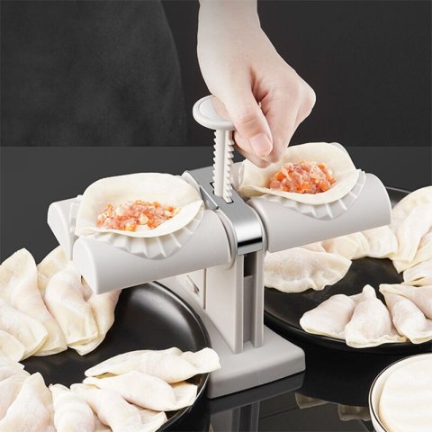 Maszynka do pierogów ręczna pierogarka forma pierogi lepienie podwójna PID1574