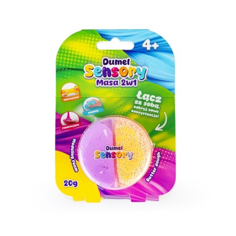 Masa sensoryczna ciastolina piankolina zestaw 2w1 DUMEL