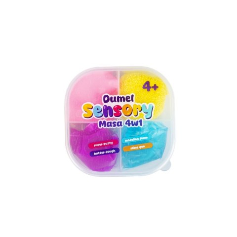 Masa plastyczna sensoryczna slime ciastolina 4w1 Dumel