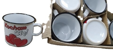 Kubek ceram. retro KOCHAM CIĘ