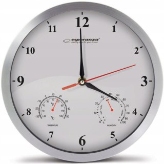Zegar ścienny biały 30cm WASHINGTON EHC008W