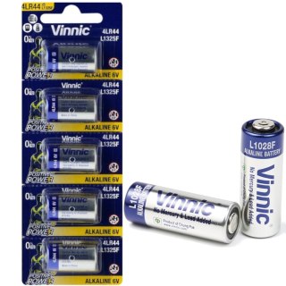 Bateria alkaliczna Vinnic 1325 (4LR44) blister - 5szt.