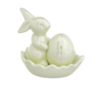 Ceramiczny zając z jajkiem 50CAN2196-2_GR