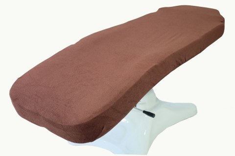 Prześcieradło frotte na fotel czekoladowy 60x190cm