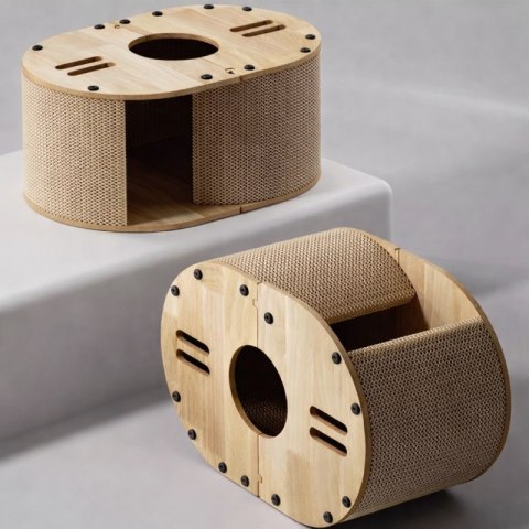 Drapak dla kota budka legowisko tunel 57x39,5x25 cm