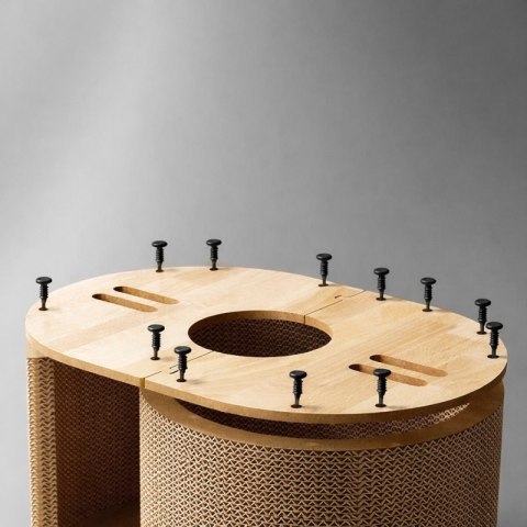 Drapak dla kota budka legowisko tunel 57x39,5x25 cm