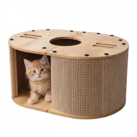Drapak dla kota budka legowisko tunel 57x39,5x25 cm