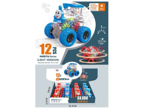 Auto lokomotywa światło i dźwięk 9cm BA2174