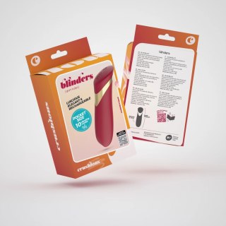 Crushious Blinders Mini Wibrujący Bullet USB Czerwony 10 Trybow 10,2 cm