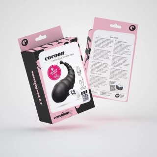 Crushious Cocoon Czarny - Wibrujący System Intymny z Pilotem USB