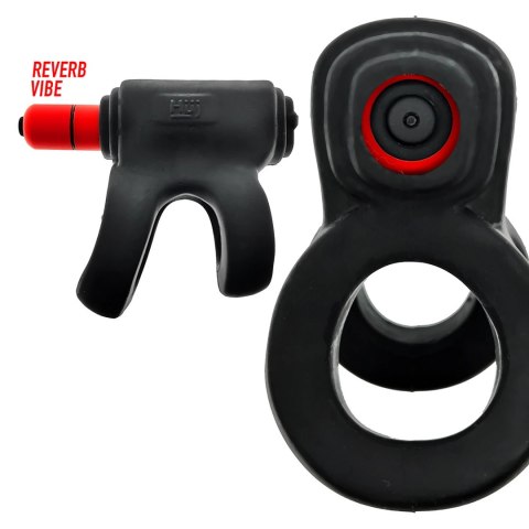 Revhammer Tar Ice/Red - Pierścieniowy system wibracyjny Plus+SILICONE