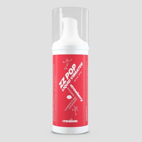 ZZ Pop Kissable Liquid Wibrujący Żel Truskawkowy 30 ml
