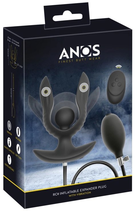 ANOS RC Inflatable Expander Plug - model z funkcją wibracji i pompką