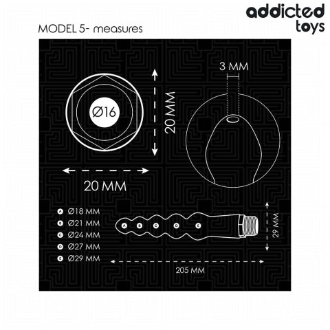 Addicted Toys Model 5 - System higieny intymnej z uniwersalnym adapterem