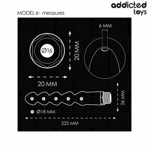 Addicted Toys Model 6 - Szczoteczka higieniczna z adapterem prysznicowym