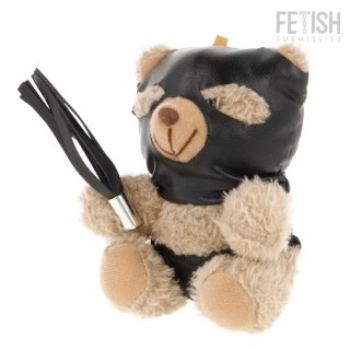 Fetish Submissive Luno Pluszowy Miś Kolekcjonerski z Maską i Biczem