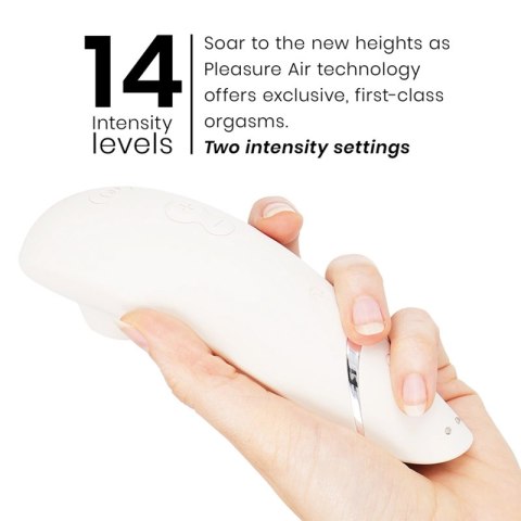 Womanizer Premium 2 - stymulator powietrzny, szary, 14 poziomow, IPX7