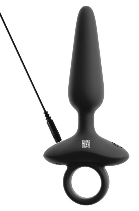 ANOS Plug Silikonowy Wibrujący Flexible 10 Trybow Czarny 15 cm