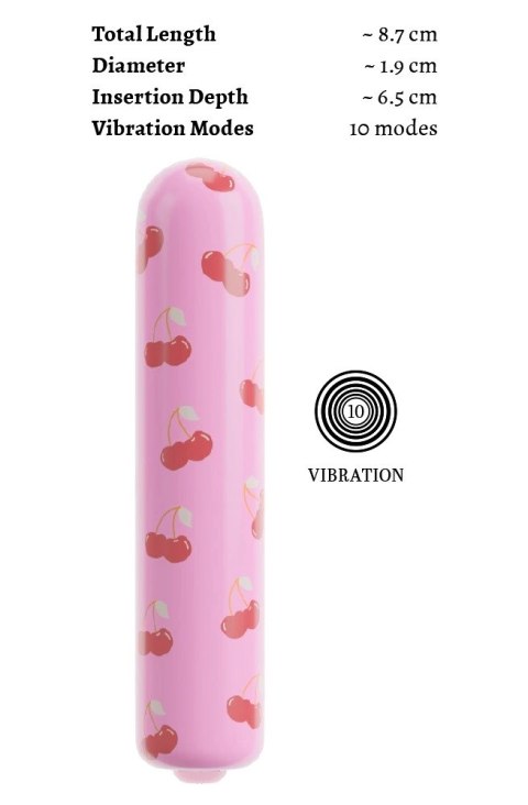 Beau coeur LEO Mini Wibrator 10 Trybow Rożowy Leo 8,7 cm