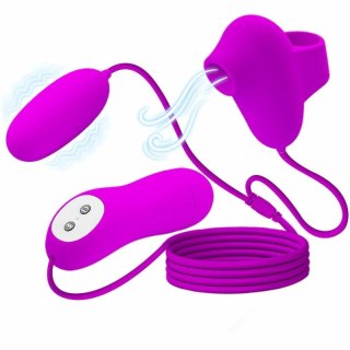 Pretty Love PulseWave Violet - Model z 12 trybami wibracji i fal ssących