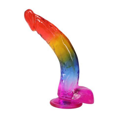 Doc Johnson Crystal Jellies model Arcoiris 24,1 cm z przyssawką