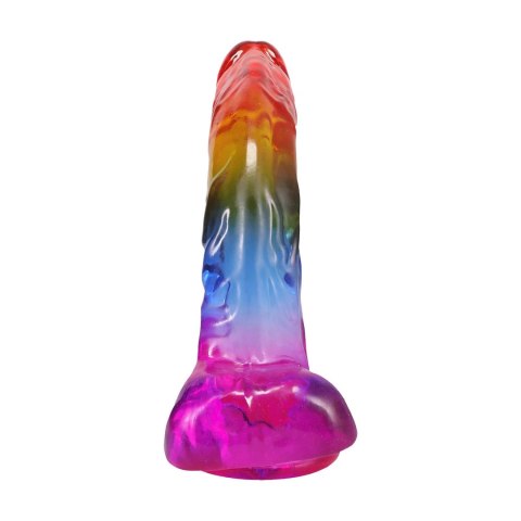 Doc Johnson Crystal Jellies model Arcoiris 24,1 cm z przyssawką