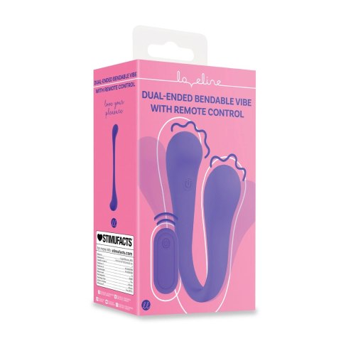 Loveline FlexiVibe Fioletowy - Podwojny Model Zdalnie Sterowany