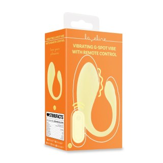 Loveline G-Spot Remote Control Vibe żołty - 10 trybow, model C-shape