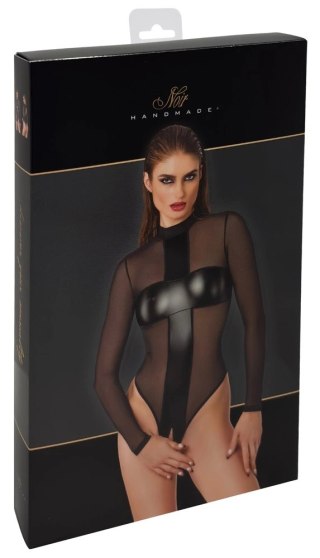 Noir Handmade Body Cross S czarne z prześwitującymi wstawkami