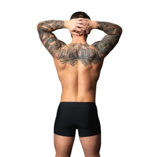Male Power Hot Mesh Pouch Short M czarno-czerwone szorty siateczkowe