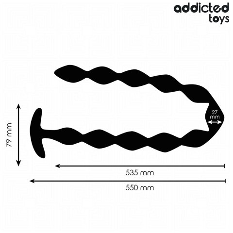 Addicted Toys Extra Long Plug silikonowy 55 cm - anatomiczny model XL