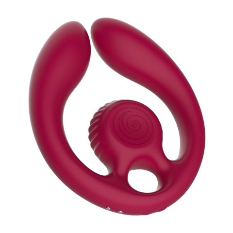 SVibe GIZI Duo Burdeos - Anatomiczny Stymulator Podwojny dla Par z Pilotem