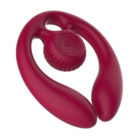 SVibe GIZI Duo Burdeos - Anatomiczny Stymulator Podwojny dla Par z Pilotem