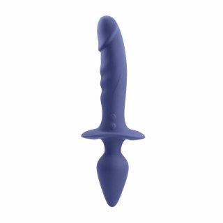 Gender X Dual Defender silikonowy wibrator dwustronny 26 cm z pilotem