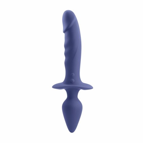 Gender X Dual Defender silikonowy wibrator dwustronny 26 cm z pilotem