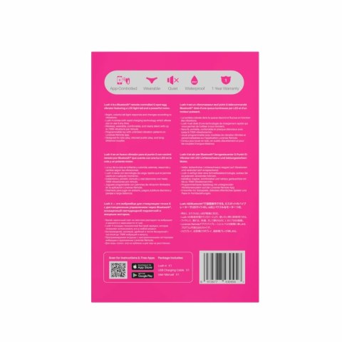 Lovense Lush 4 Model z Multikolorowym Podświetleniem LED, Bluetooth