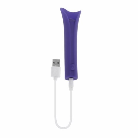 Evolved Novelties Full Coverage Purple - wibrujący aplikator z osłoną