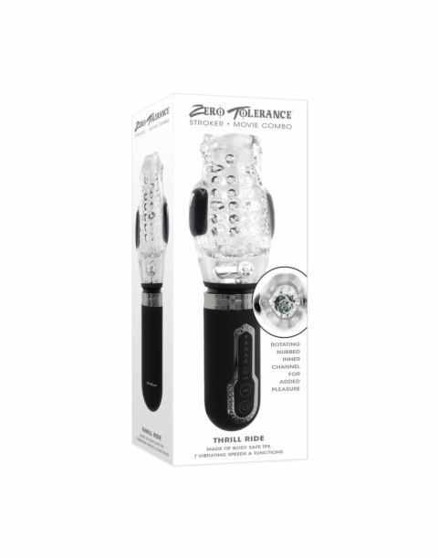 Evolved Novelties Thrill Ride Black - Automatyczna maszyna intymna 3w1