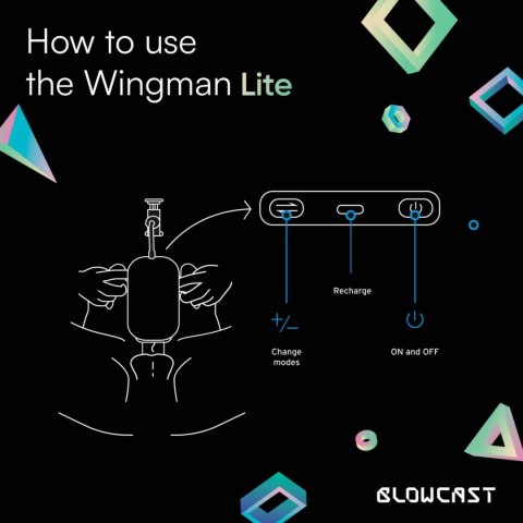BLOWCAST Wingman Lite - Automatyczna maszyna intymna z 8 trybami pracy