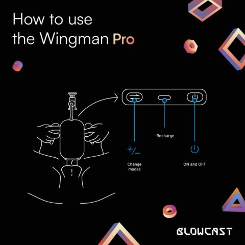 BLOWCAST Wingman Pro - Automatyczna maszyna intymna z podgrzewaniem