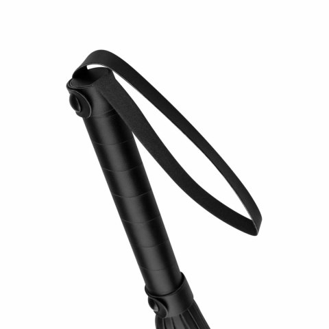 EasyToys Flogger czarny - model z ekoskory, uchwyt z pętlą
