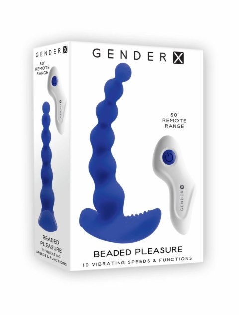 Evolved Beaded Pleasure Blue - Model z Perłową Strukturą i 10 Trybami Wibracji