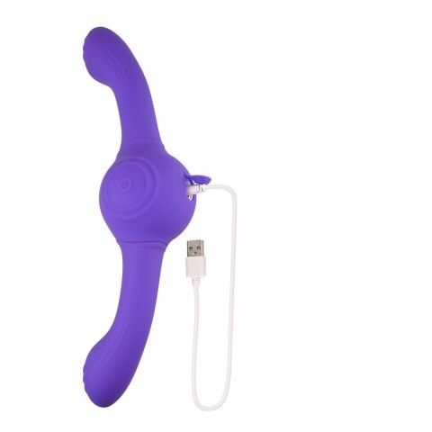 Evolved Our Gyro Vibe Dual End Fioletowy Wibrator Obustronny USB