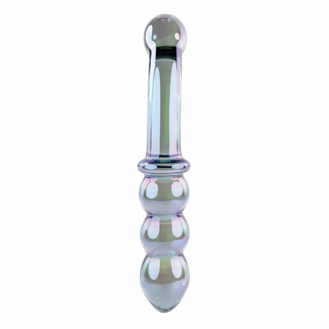 Evolved Shiny Wand Galaxy - szklany masażer anatomiczny, opalizujący